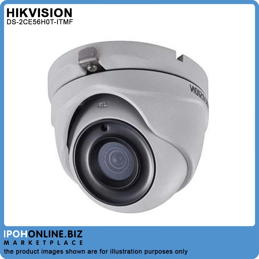 Hikvision DS-2CE56H0T-ITMF 3.6mm 5MP Indoor Turbo HD EXIR Turret Camera ...