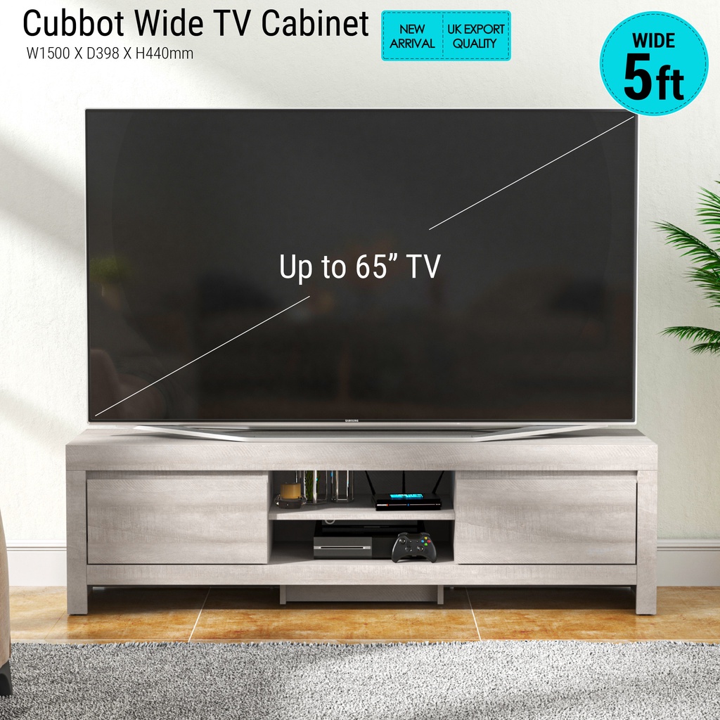 Cubbot Collection TV Cabinet Wide TV Rack Kabinet TV | Shopee Malaysia