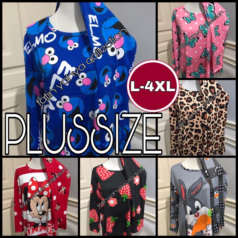 PLUS SIZE LENGAN PANJANG🔥READYSTOCK MALAYSIA🔥 WOMEN SLEEPWEAR LONG SLEEVE BAJU TIDUR WANITA