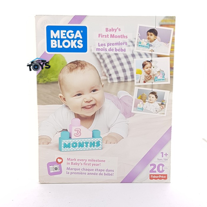 Mega Bloks Megabloks Baby's First Months Milestones Brick Baby 