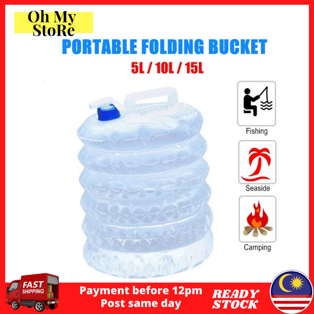 Collapsible Foldable Outdoor Water Container Portable Camping Water ...