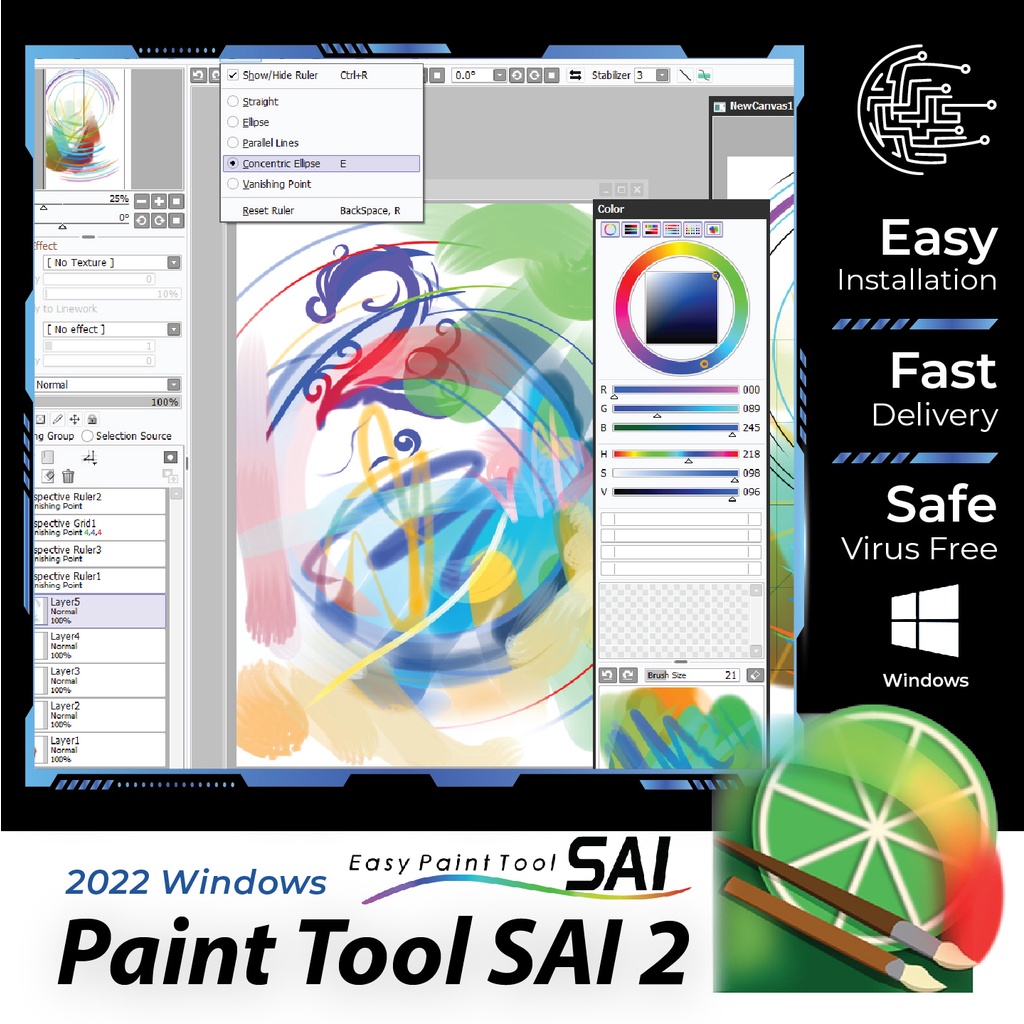 Paint Tool Sai - Prices And Promotions - Jul 2023 | Shopee Malaysia