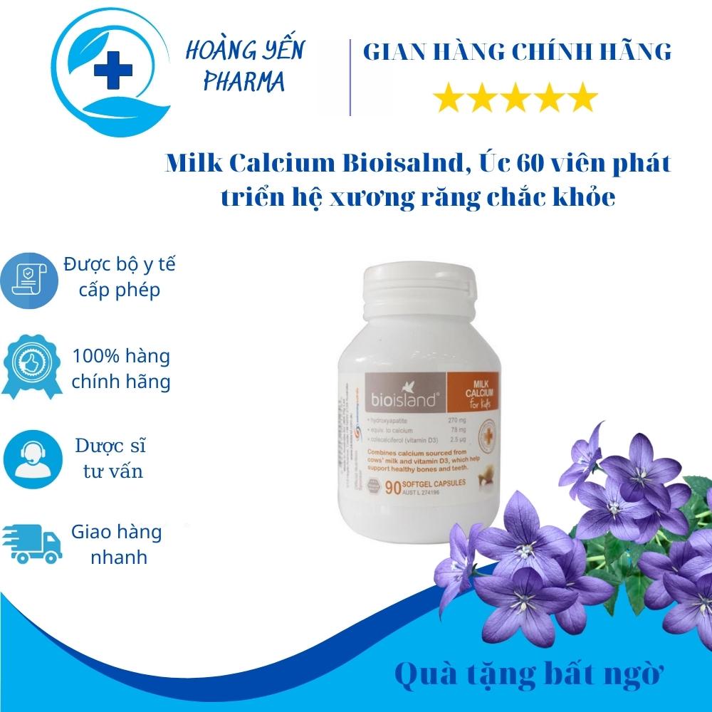 Calcium Milk Calcium Bio Island Australia, 90 Tablets, Supports The ...