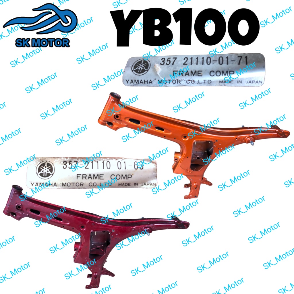 Yamaha YB100 YB 100 Original Frame Body Frame Chassis Tulang Body Badan ...