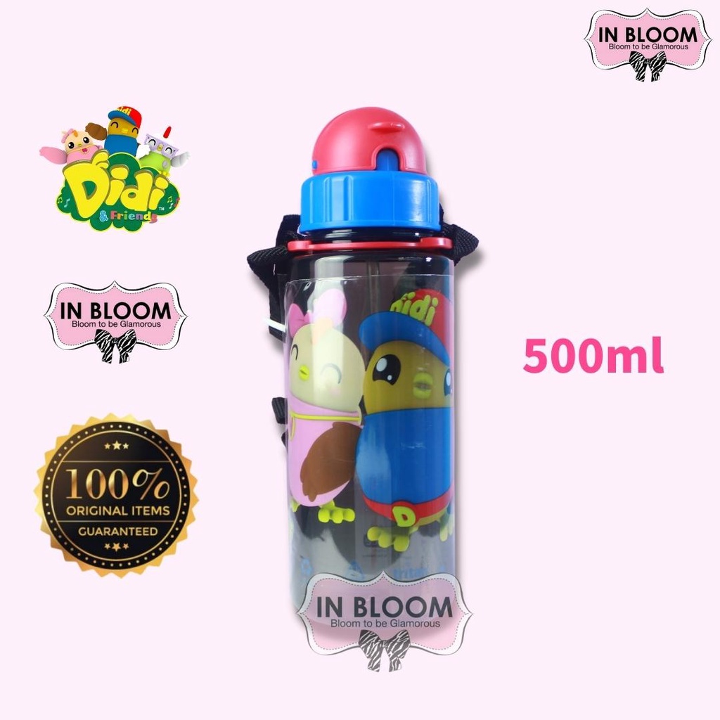 Original 350ml/500ml Didi & Friends Tritan kids Water Bottle With Straw ...