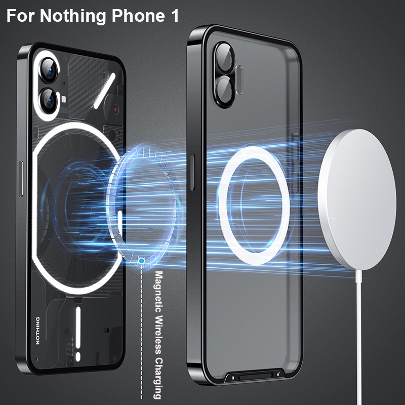 Wireless Charging Metal Case For Nothing Phone One 1 Aluminium