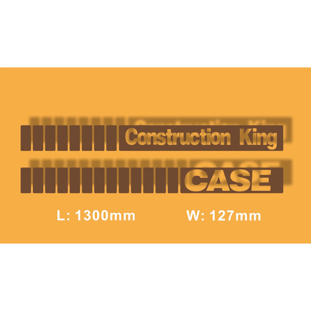 Backhoe Loader Case 580 K / Super K Extendahoe Dipper Sticker. Original ...