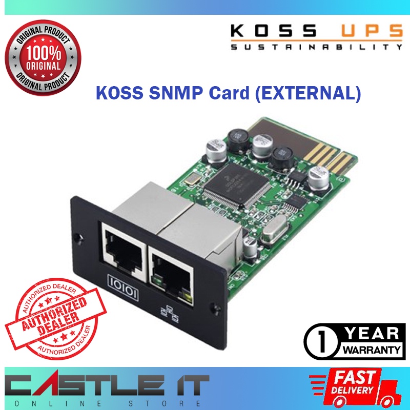 Koss SNMP Card (EXTERNAL) Smart Network Monitoring Protocol | Shopee ...
