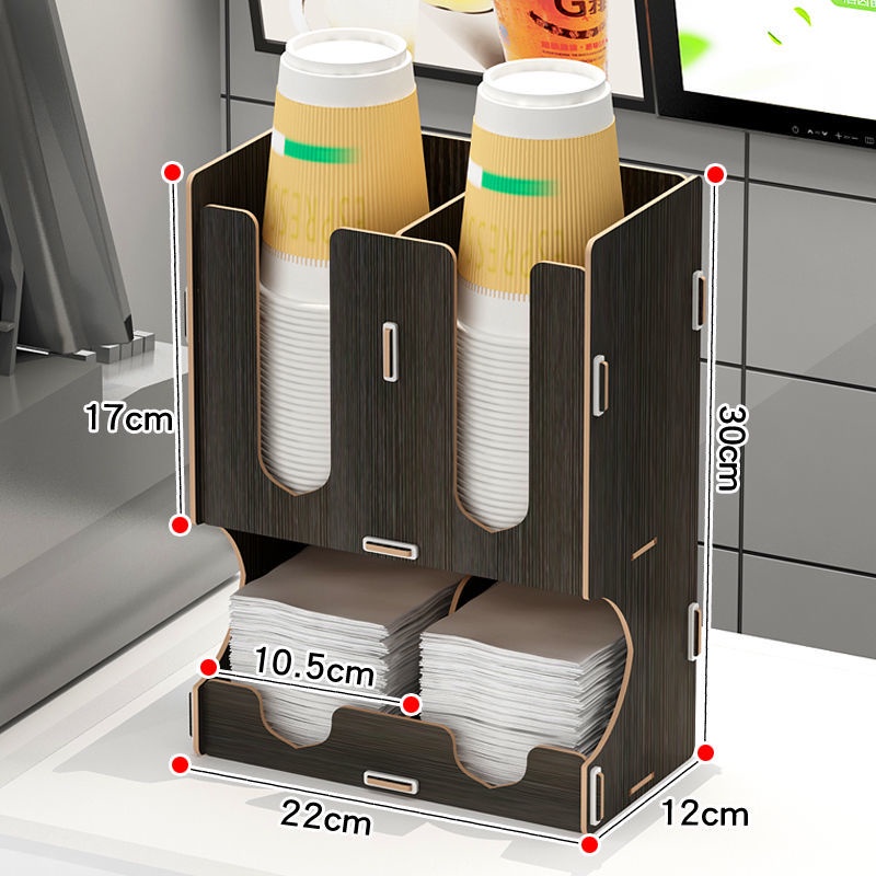 Wooden Cup Holder Cup Puller Bar Storage Pipette Stand Disposable Paper