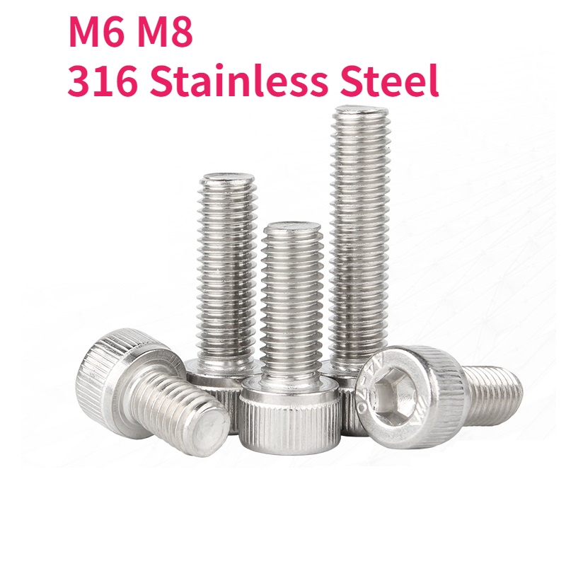 M6 M8 316 Stainless Steel Hexagon Hex Socket Screw Cup Head Allen Bolt ...