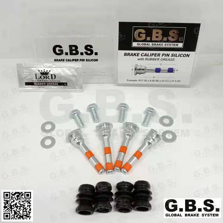 Disc Brake Caliper Pin with Silicone Rubber Rear for Nissan Teana 2.5