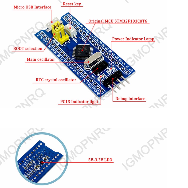 STM32F103C8T6 ARM STM32 Minimum System Development Board STM Module For ...