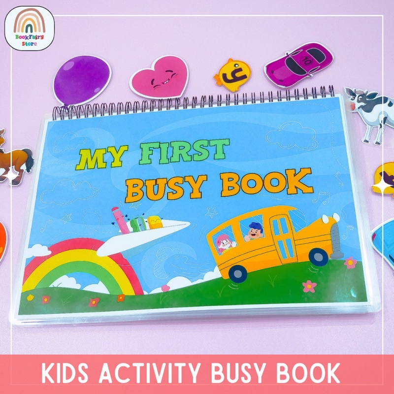 My First Busy Book | Buku Gambar Kanak-kanak | Buku Aktiviti | Latihan ...