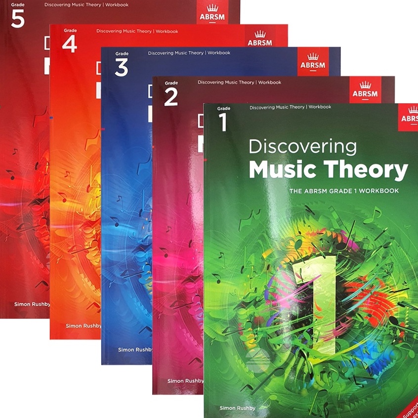 ABRSM Discovering Music Theory Grade 1 - 5 Music Theory Workbook ...