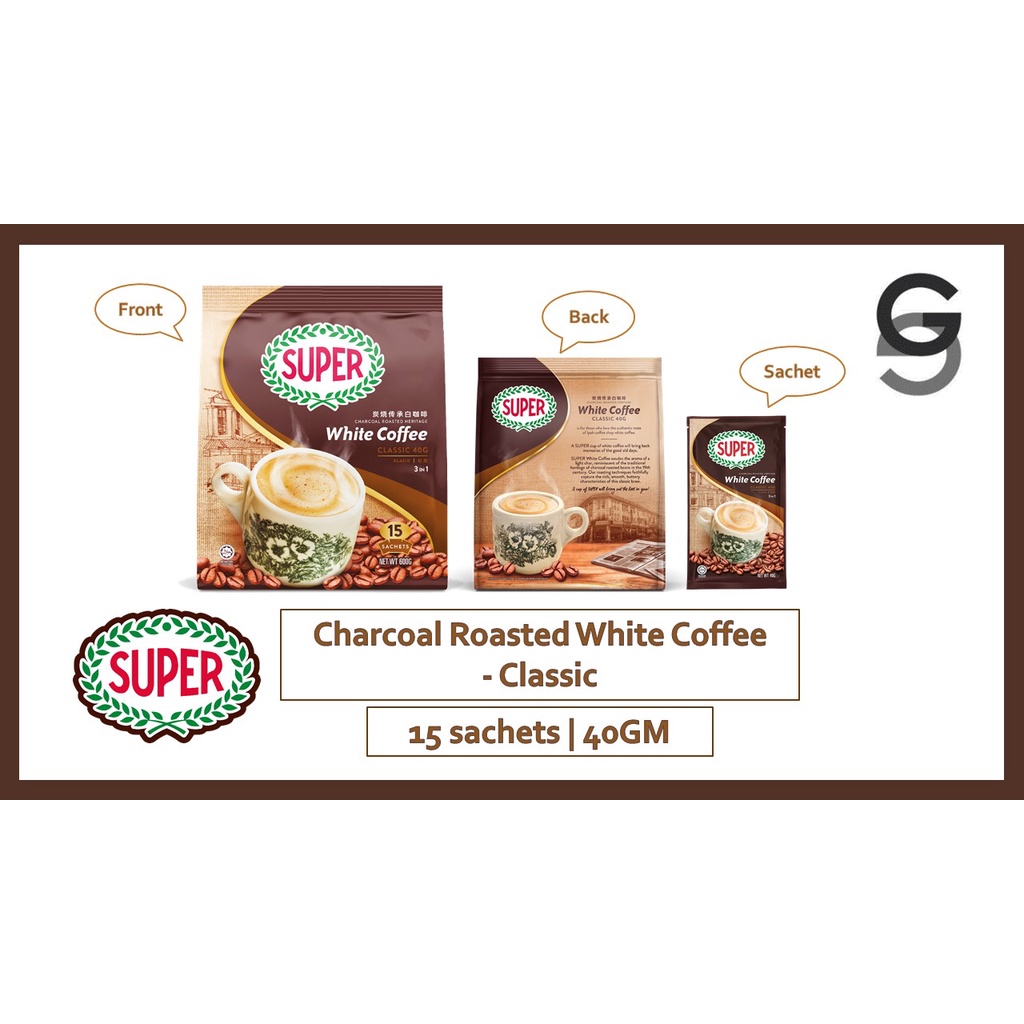 [Promotion] Super Charcoal Roasted Classic White Coffee (40g X 15 ...