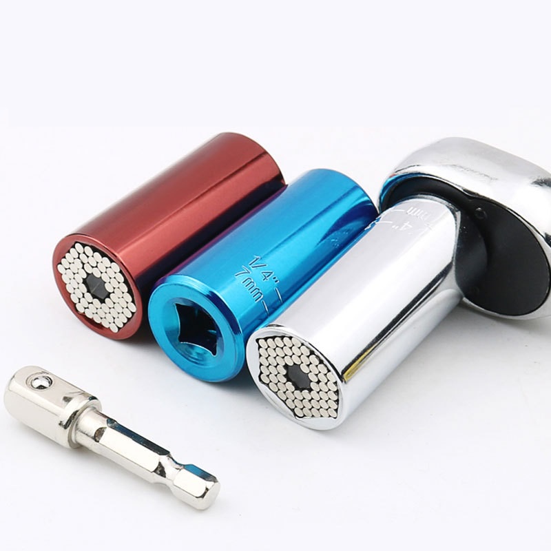 Universal 3/8 Hexagon Adapter Multi function Socket 7 -19mm 万能六角柄套筒 ...