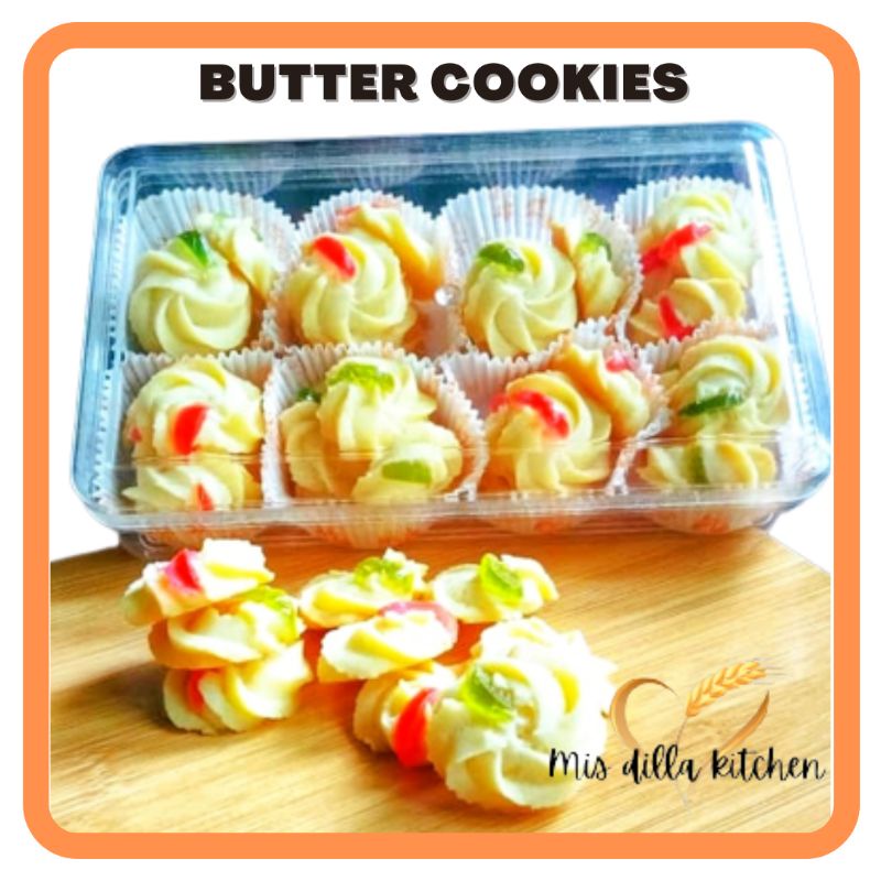 Kuih Raya 2022 Butter Cookies Klasik, Biskut Mentega 32pcs Shopee