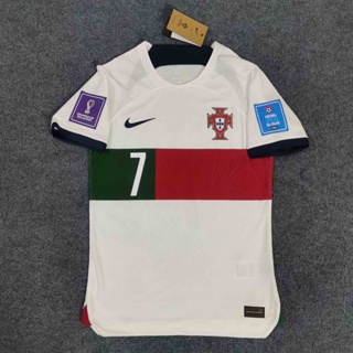 RONALDO #7 Portugal 1:1 Away White Fans Jersey 2022/23