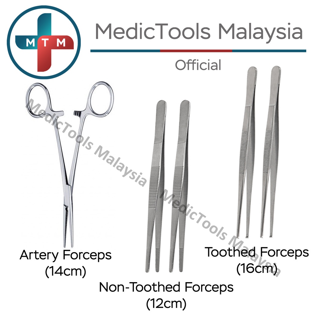 [for Training Purposes Only] Forceps Toothed Non Toothed Tissue Forceps And Artery Forceps