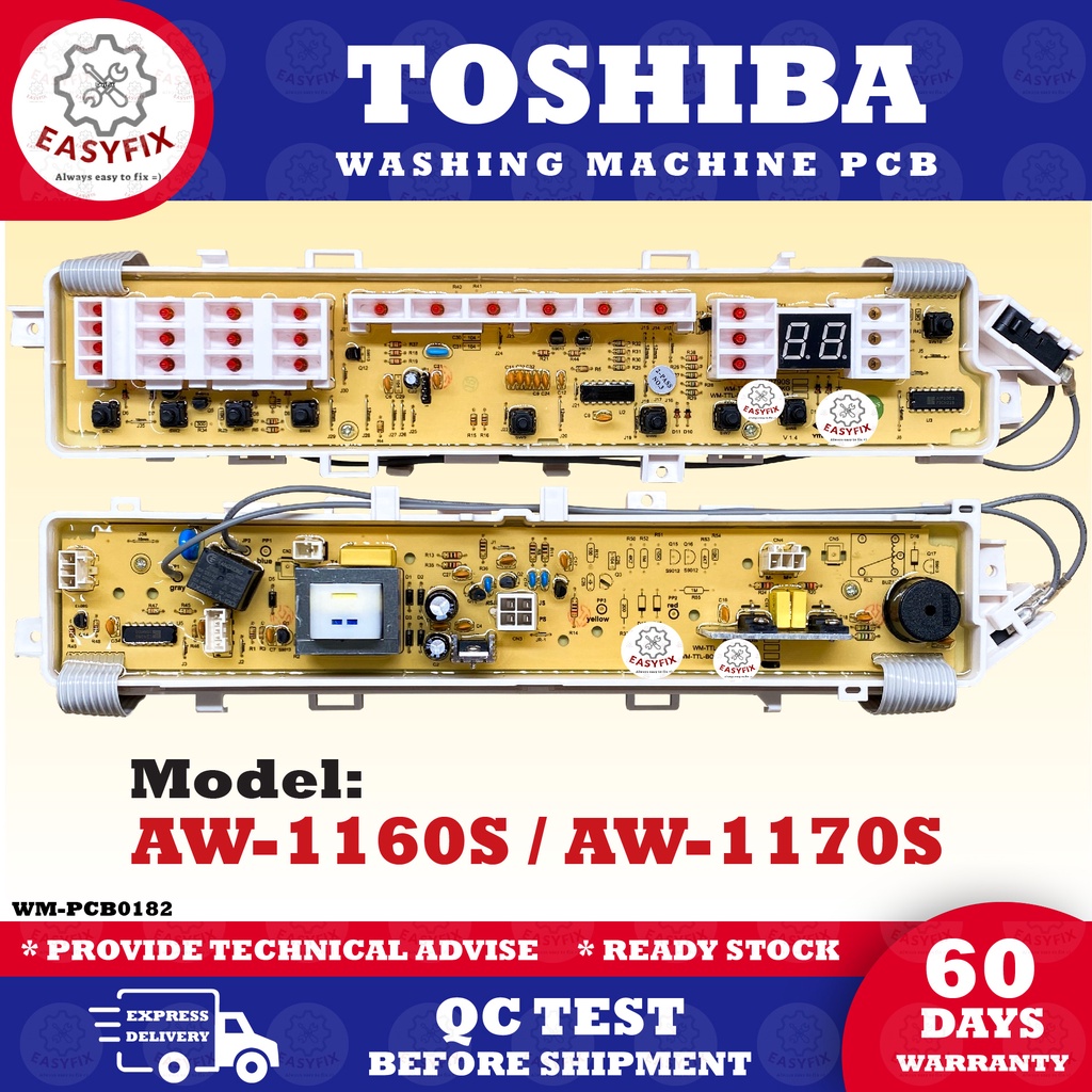 pcb board toshiba washing machine