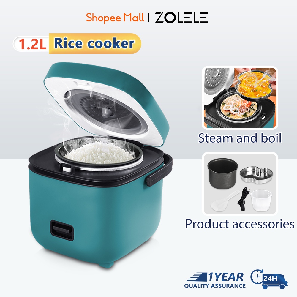 Rice Cooker 1.2L Smart Multi Function Mini Rice Cooker One-Button Quick ...