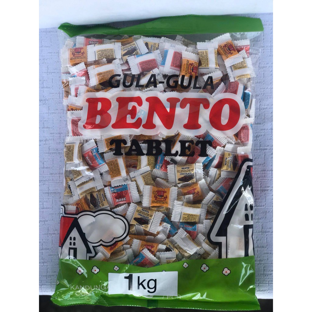 1kg Gula Gula Bento Tablet Milk Candy Omyfood Shopee Malaysia 0966