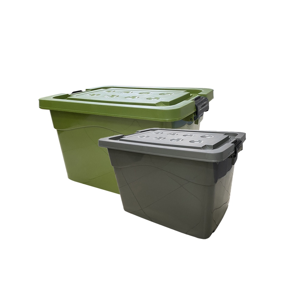 53L 75L Plastic Storage Box with Wheels | Shopee Malaysia