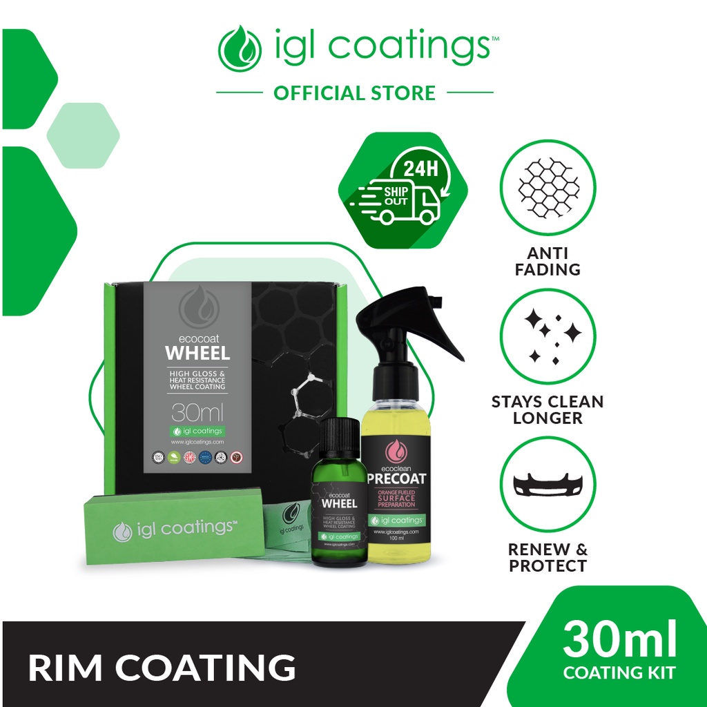 IGL Coatings Ecocoat Wheel Full Set Car Wheel Rim Ceramic Coating Agent