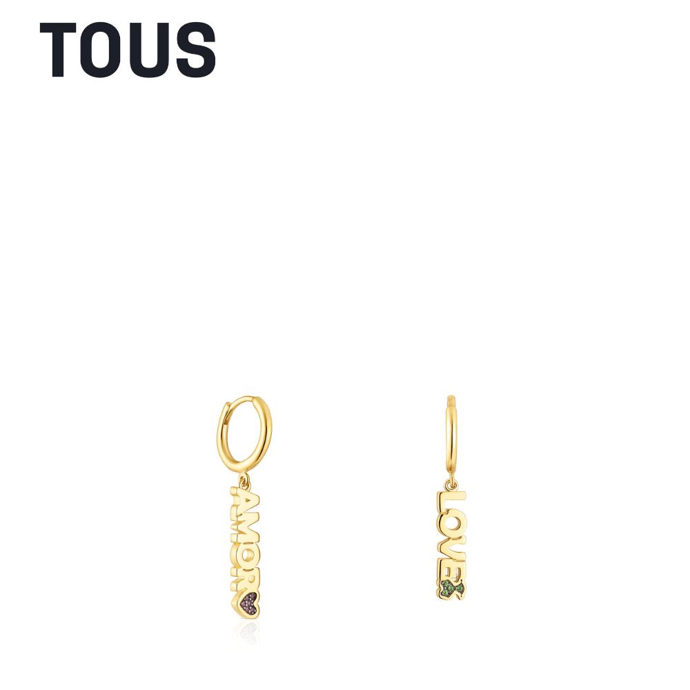 TOUS Crossword Amor Earrings with Gemstones | Shopee Malaysia