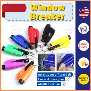 Car Safety Hammer Set of 2 Emergency Escape Tool Auto Car Window Glass  Hammer Breaker and Seat Belt Cutter Escape 2-in-1 for Family Rescue & Auto  Emergency Escape Tools 