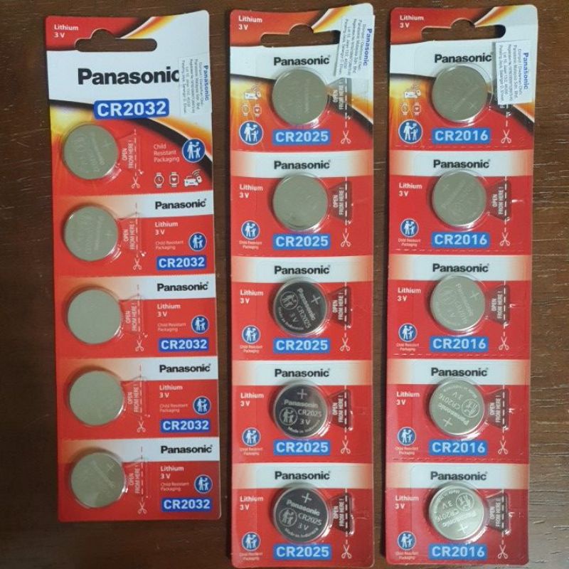 Original Panasonic CR2016 CR2025 CR2032 Lithium Battery 3V CR2016/5BE