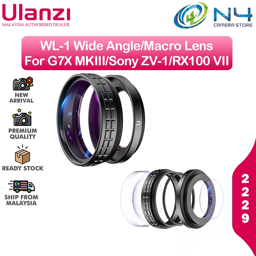 Sony Zv1 Ulanzi Zv1 Ulanzi WL-1 Wide Angle/Macro Lens For Sony ZV1