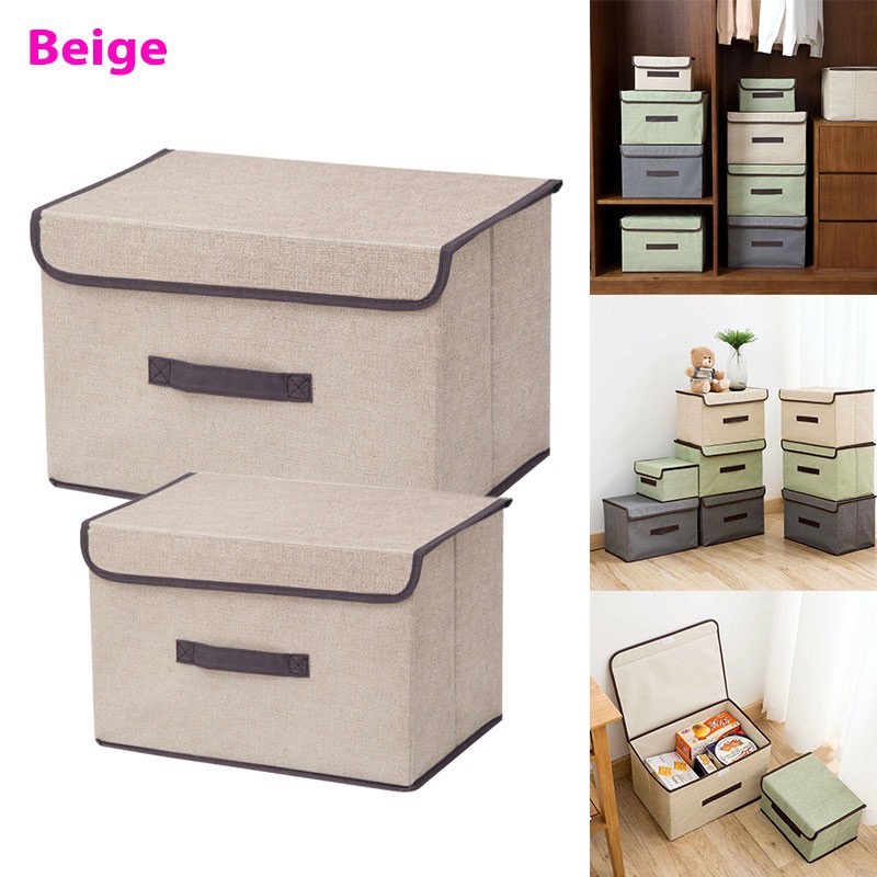 B.S.B Storage Cube Box Fabric Foldable Collapsible Storage Box