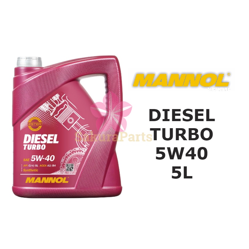 MANNOL 7904 DIESEL TURBO +ESTER 5W40 Fully Synthetic Engine Oil 5L ...