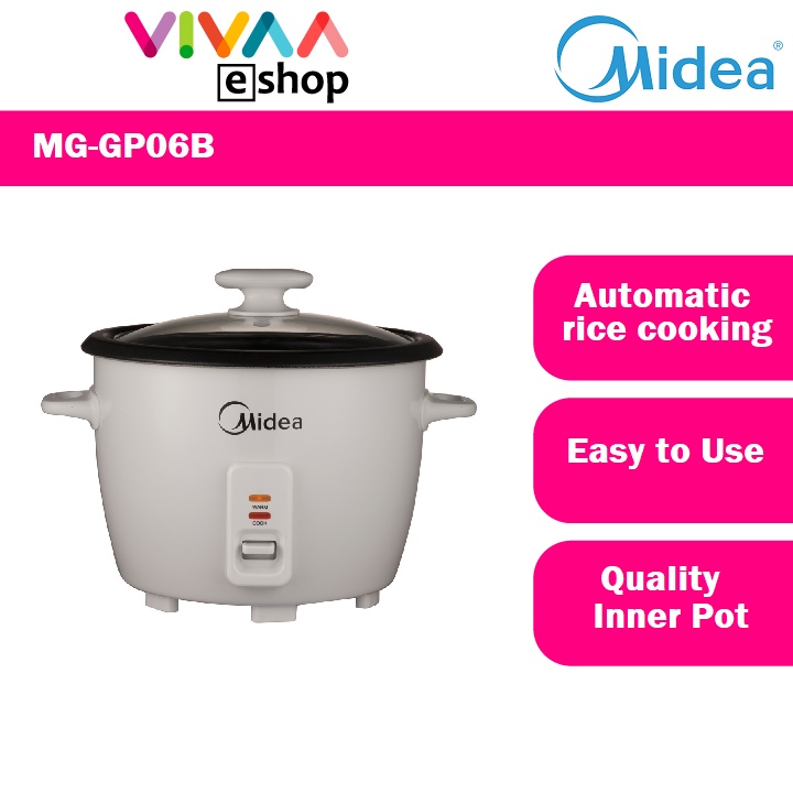 Midea 0.6L/1.3l Baby Mini Rice Cooker MGGP06B Periuk Nasi Elektrik