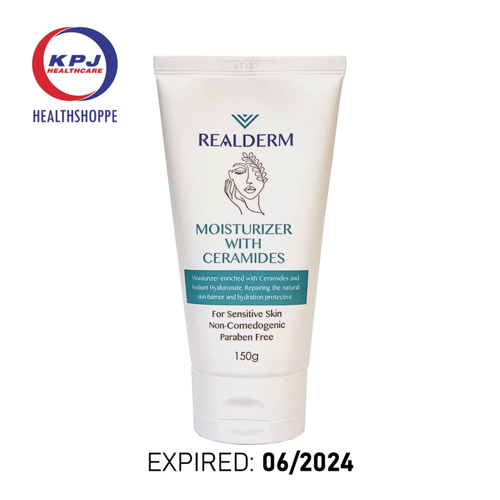 Realderm Moisturizer With Ceramides 150g Shopee Malaysia