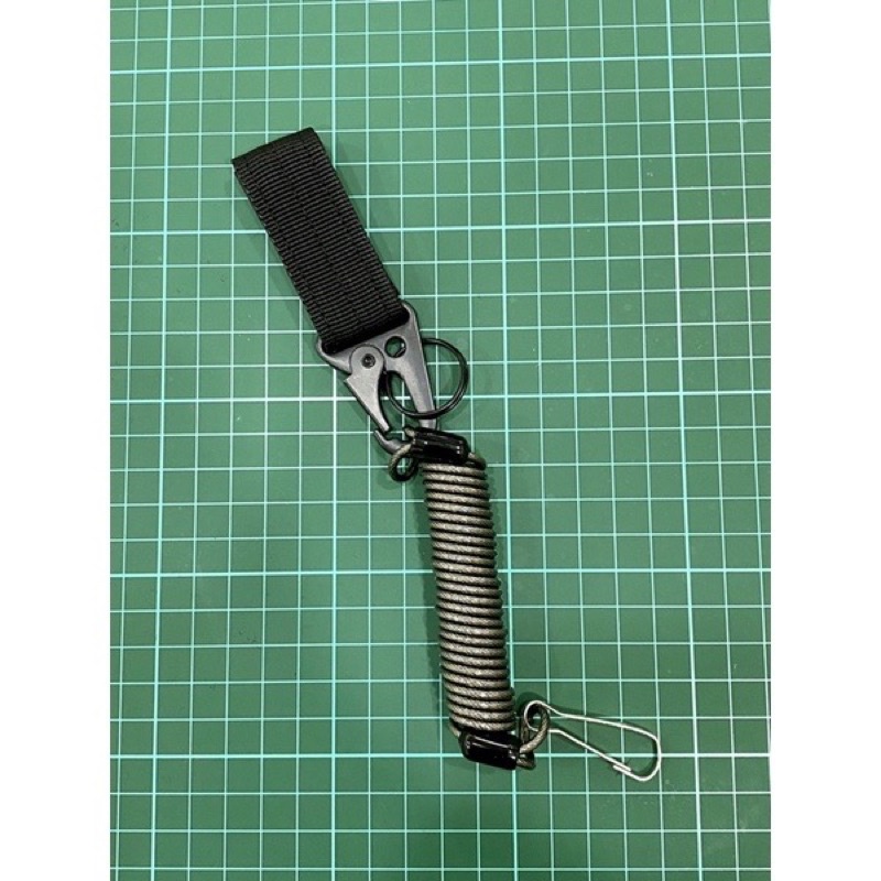 SPRING COILED LANDYARD WITH STEEL CABLE | Shopee Malaysia