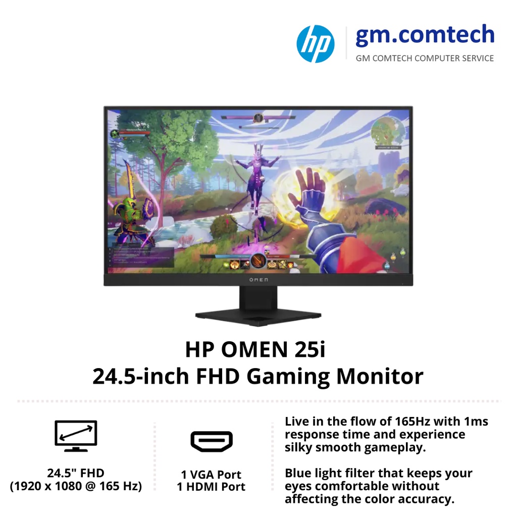 HP Gaming Monitor Series HP OMEN 25i/OMEN 27i/USeries U28 4K/HP X27