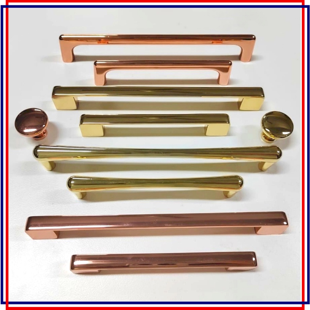 Luxury Shine Rose Gold Handle Gold Handles for or Furniture