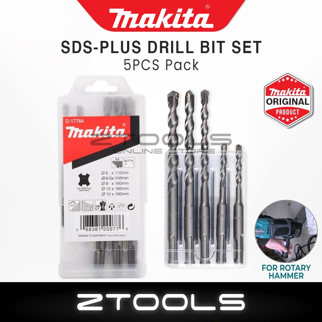 Original Makita SDS Plus Drill Chisel Set 10pcs D 46361 Bull Point Bit Concrete Rotary Demolition Hammer HR2630 Shopee Malaysia