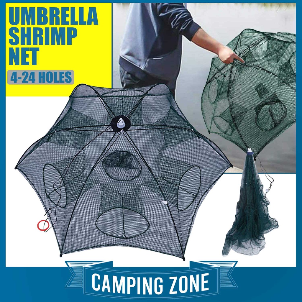 Portable Fishing Net Umbrella Net Fish Net Shrimp Net Fish Trap Net