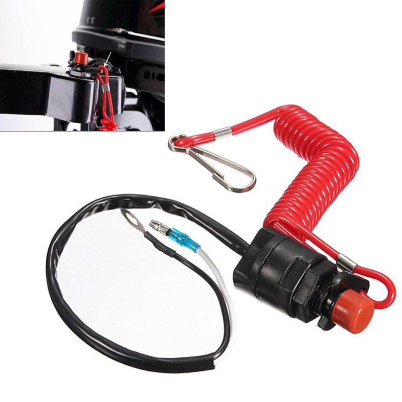 Universal Boat Motor Engine Emergency Kill Stop Switch Outboard Cut Off