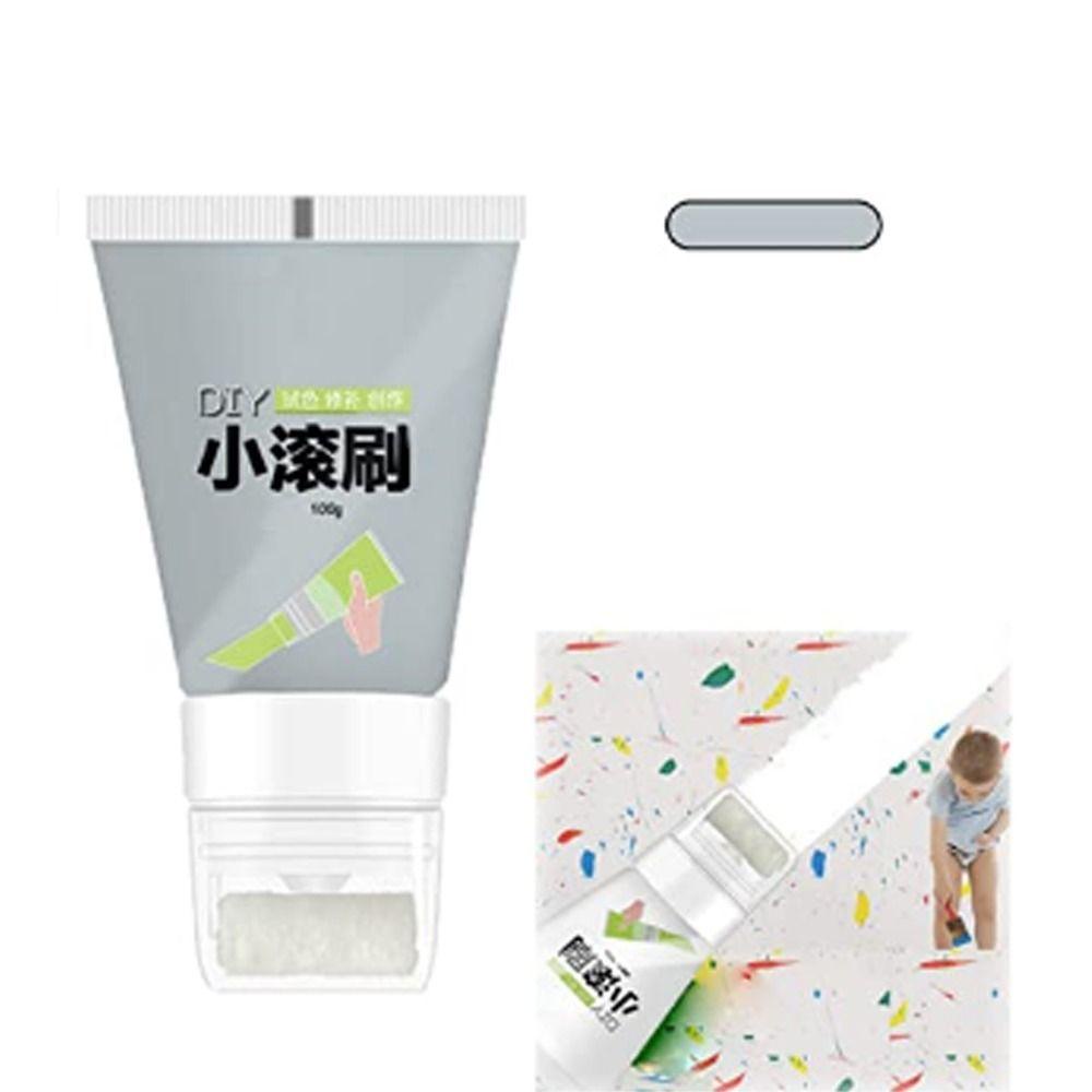 ORIENTLIIY Small Rolling Brush Wall Latex Paint White Color DIY