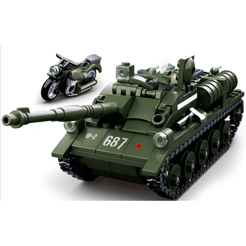 Sluban Military The King Tiger Heavey Tank 930pcs-AFOBRICK