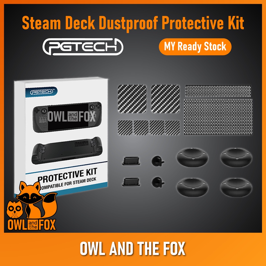 PGTECH Steam Deck Steamdeck 5 In 1 Protective Dust Proof Kit Dustproof