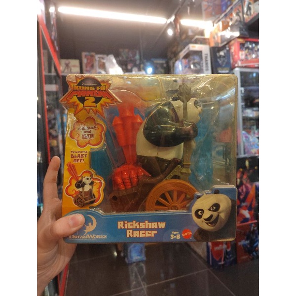 KUNG FU PANDA 2 RICKSHAW RACER PO PULL BACK ACTION TOY NEW MATTEL ...