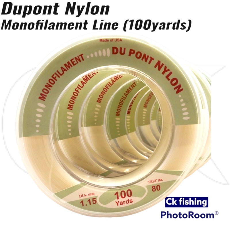 DUPONT NYLON MONOFILAMENT Leader Fishing Line Made in USA / Size 15lbs