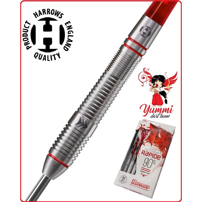 Harrows Rapide Steel Darts - 90% Wolfram Dartpfeile Für Ambitionierte Spieler