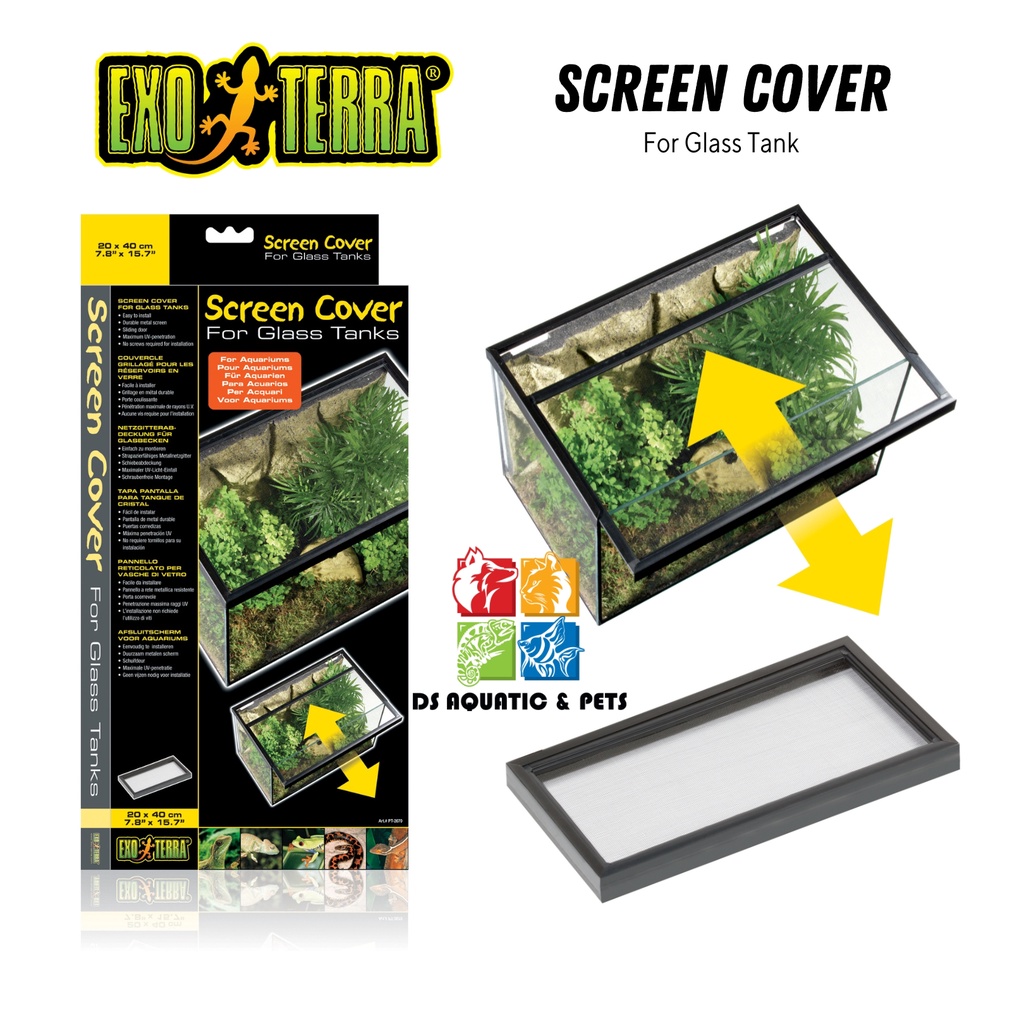 Exo Terra Screen Cover (PT2670) for Terrarium/Aquarium/Glass Tank