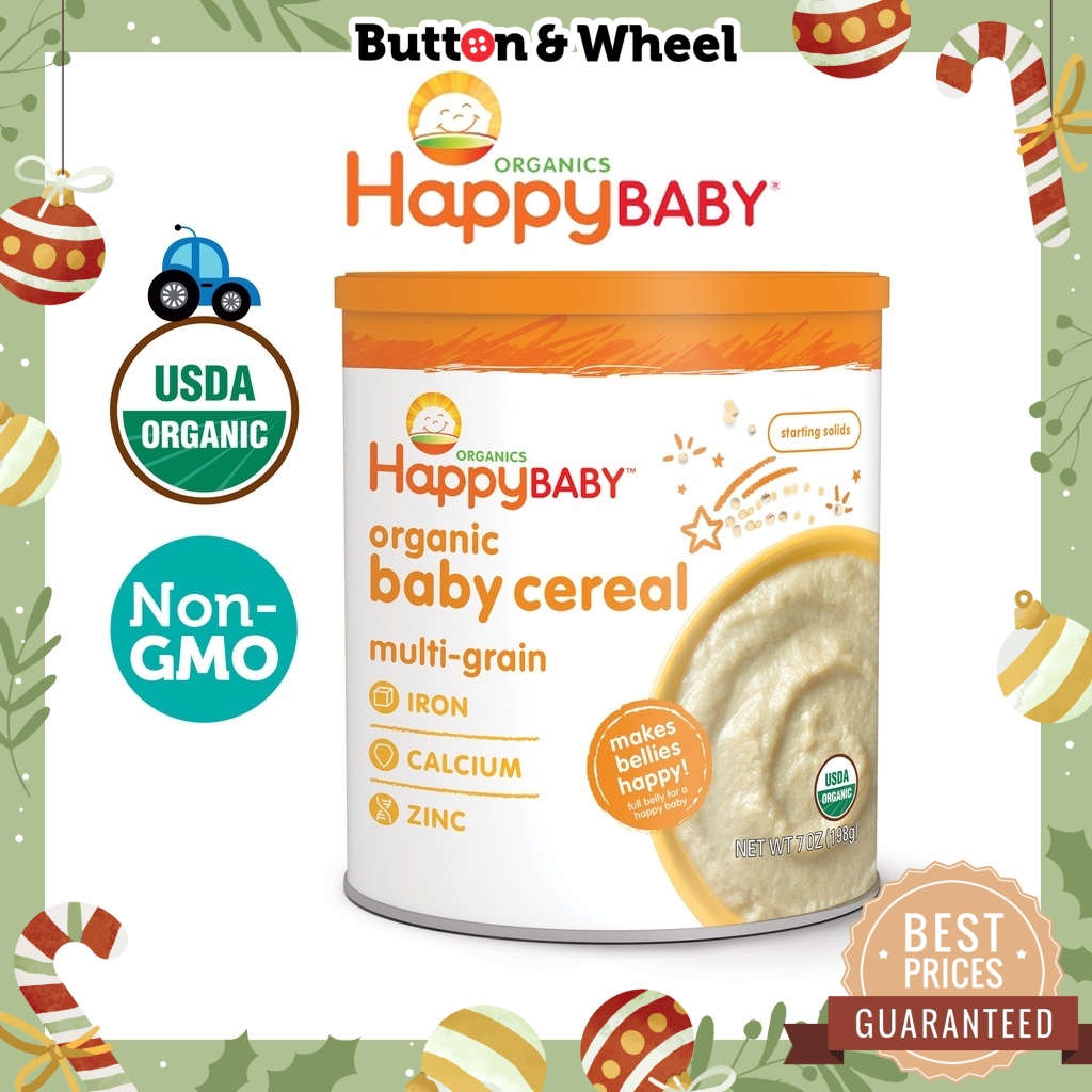 Happy Baby Bellies Cereal Multigrain 198g Expiry Date 11